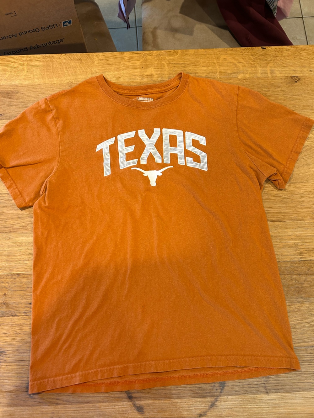 Longhorns Orange Kids Short-Sleeve Tee - TEXAS Logo